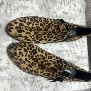Dr. Scholl's Leopard Print Ankle Boots with Be Energized Foam Technology